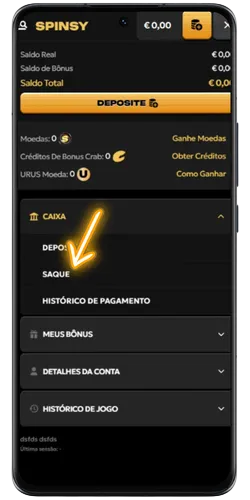 Envio de documento de identidade e comprovativo de morada na verificação KYC do Spinsy